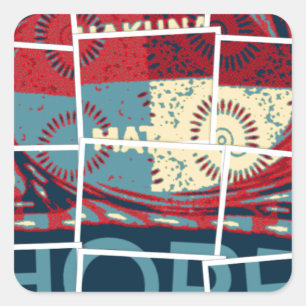 Adesivo Quadrado Espero ser o milagre belo e inspirador