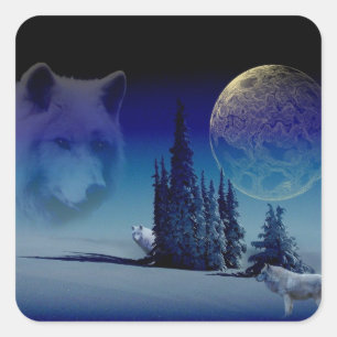 Adesivo Quadrado Espírito Da Floresta