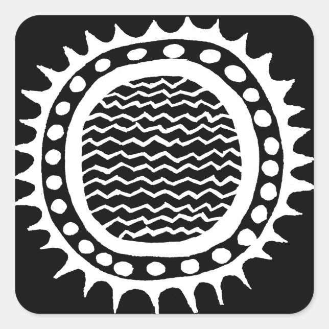 Adesivo Quadrado Espírito Del Sol de Tucson (Frente)