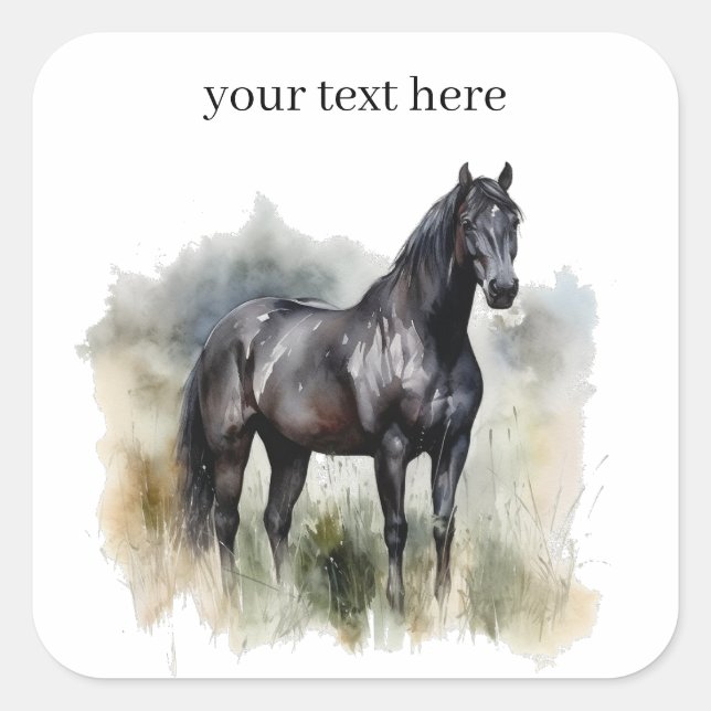 Adesivo Quadrado Espírito do Estalão Selvagem, costume (Frente)