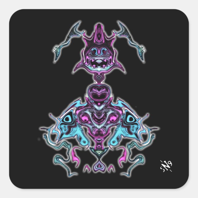 Adesivo Quadrado Espírito v2 (Frente)