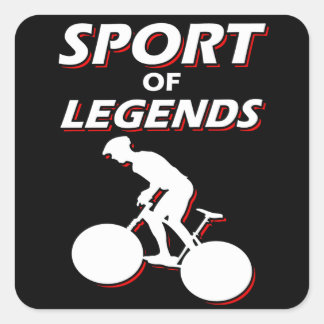 Adesivo Quadrado Esporte De Legendas De Bicicleta
