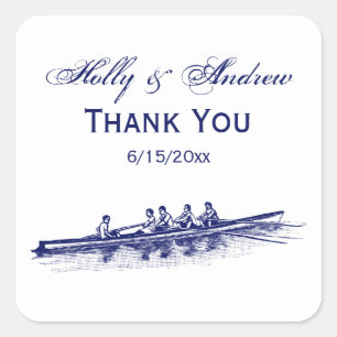 Adesivo Quadrado Esportes de água azuis da equipe do grupo dos