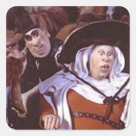 Adesivo Quadrado Esposa de Bath de Contos Cantuais - Chaucer