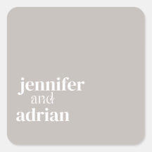 Esquadra de Envelope Mínimo de Casamento Elegante