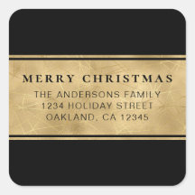 Esquadra de Natal Dourada Mínima Moderna Chic