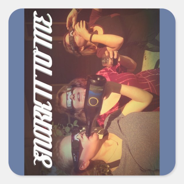 Adesivo Quadrado ESQUEÇA PARA MIM 'Club Sticker' (Frente)