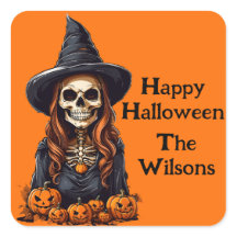 Esqueleto de Bruxa de Olhos Holbaixos