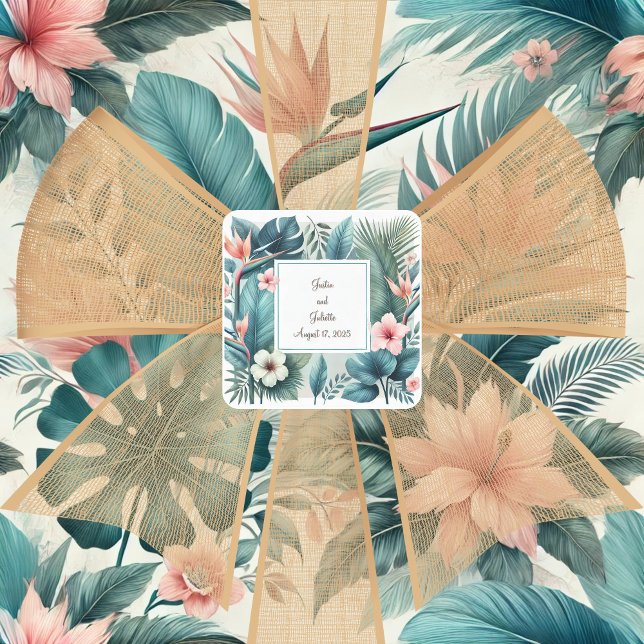 Adesivo Quadrado Essência tropical (Criador carregado)