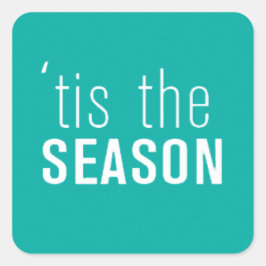 Adesivo Quadrado Esta É A Época Feriados Envelope Vinheiros-Vedante