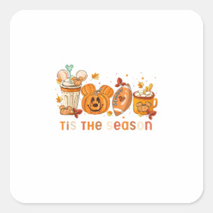 Adesivo Quadrado Esta É A Época Que O Outono De Abóbora Pumpkin Cai