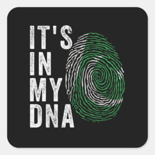 Adesivo Quadrado Está no meu DNA - Pavilhão do Paquistão