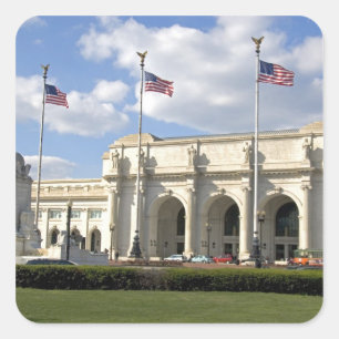 Adesivo Quadrado Estação em Washington, C.C. da união