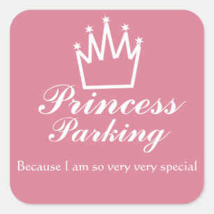 Adesivo Quadrado Estacionamento da princesa