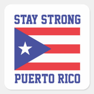 Adesivo Quadrado Estada Puerto Rico forte