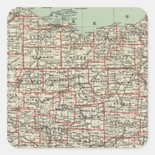 Adesivo Quadrado Estado de Ohio