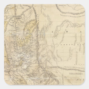 Adesivo Quadrado Estados da Califórnia