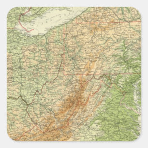 Adesivo Quadrado Estados do nordeste