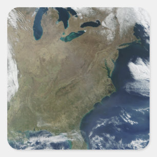 Adesivo Quadrado Estados Unidos orientais