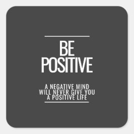 Adesivo Quadrado Estar com uma folha adesiva positiva
