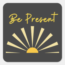 Adesivo Quadrado Estar presente