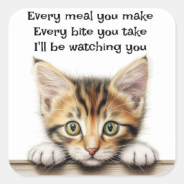 Adesivo Quadrado Estarei te observando