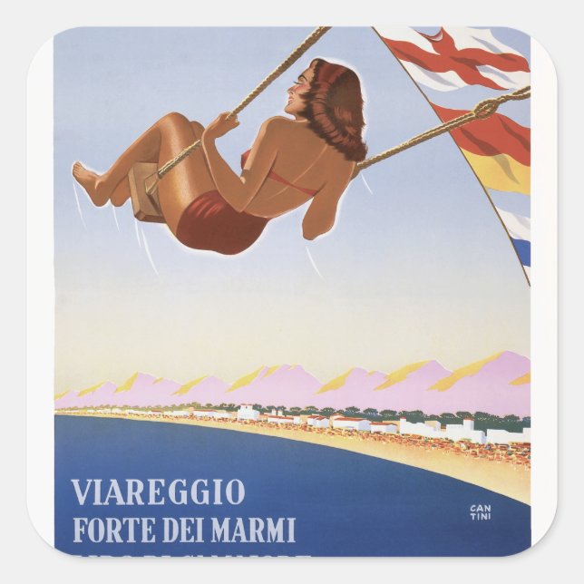 Adesivo Quadrado Estate Italiana (Frente)