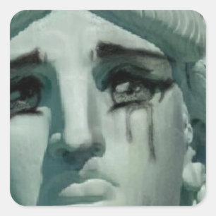 Adesivo Quadrado Estátua Choradora da Liberdade