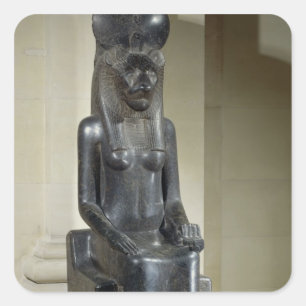 Adesivo Quadrado Estátua da deusa leão-dirigida Sekhmet, do th