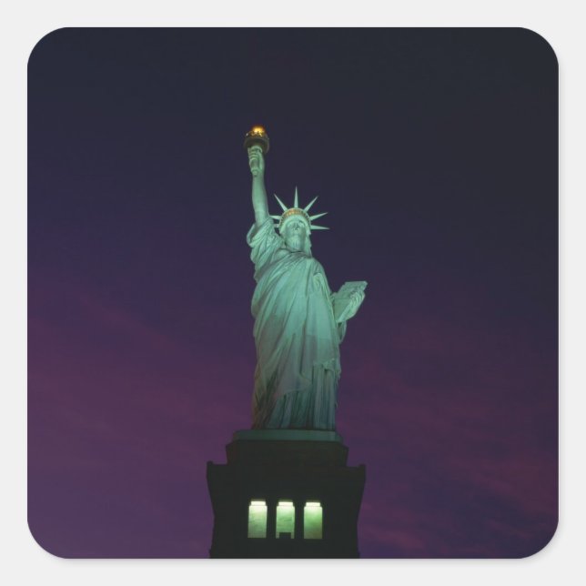 Adesivo Quadrado Estátua da Liberdade, Nova Iorque, EUA 7 (Frente)