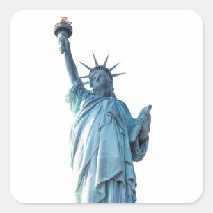 Adesivo Quadrado Estátua da Liberdade Nova York