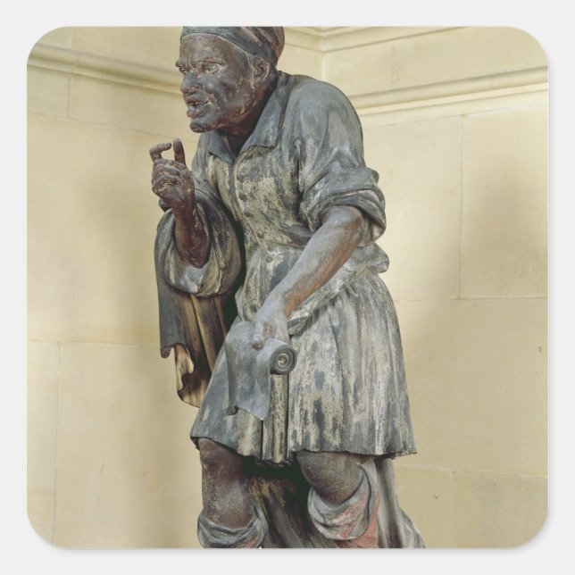 Adesivo Quadrado Estátua de Aesop (Frente)