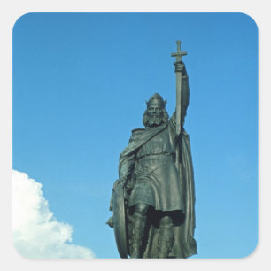 Adesivo Quadrado Estátua de Alfred o excelente
