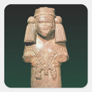 Adesivo Quadrado Estátua de Coatlicue, da terra antiga e da mãe
