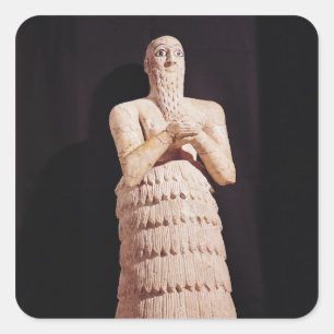 Adesivo Quadrado Estátua de Itur-Shamagen, rei de março