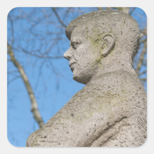 Adesivo Quadrado Estátua de John F. Kennedy em Bonn
