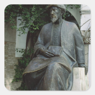 Adesivo Quadrado Estátua de Moisés Maimonides