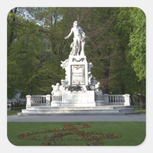 Adesivo Quadrado Estátua de Mozart