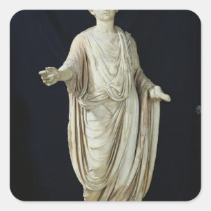 Adesivo Quadrado Estátua de uma Criança