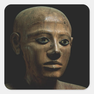 Adesivo Quadrado Estátua do chanceler Nakhti, de Asyut, médio