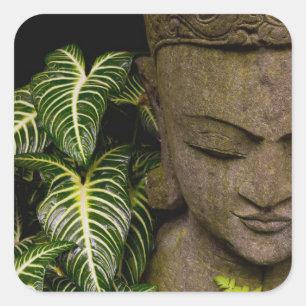 Adesivo Quadrado Estátua em uma informações sobre localização 