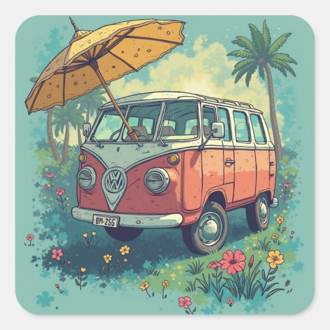 Adesivo Quadrado Estávamos numa pausa (Frente)