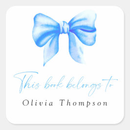 Adesivo Quadrado Este livro pertence a