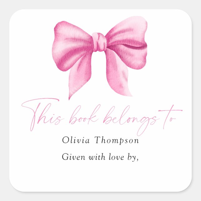 Adesivo Quadrado Este livro pertence a (Frente)