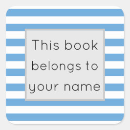 Adesivo Quadrado Este livro pertence a