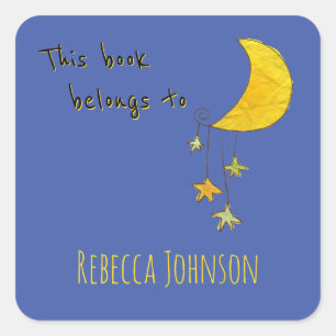 Adesivo Quadrado Este livro pertence a