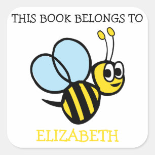 Adesivo Quadrado Este Livro Pertence A Bumblebee Personalizado