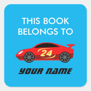 Adesivo Quadrado Este livro pertence ao livrete personalizado do ca