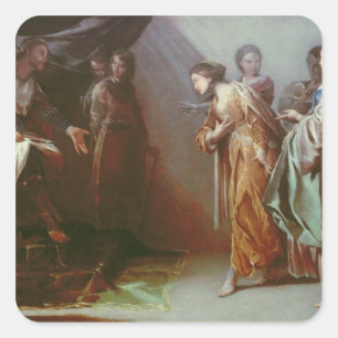 Adesivo Quadrado Esther e Ahasuerus