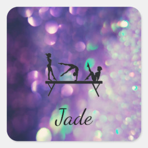 ADESIVO QUADRADO ESTICADORES DO QUADRADO GINÁSTICO PERSONALIZADOS